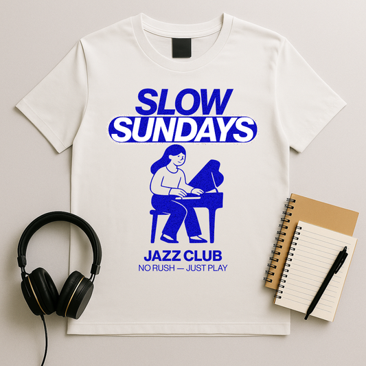 Slow Sundays Piano T-Shirt