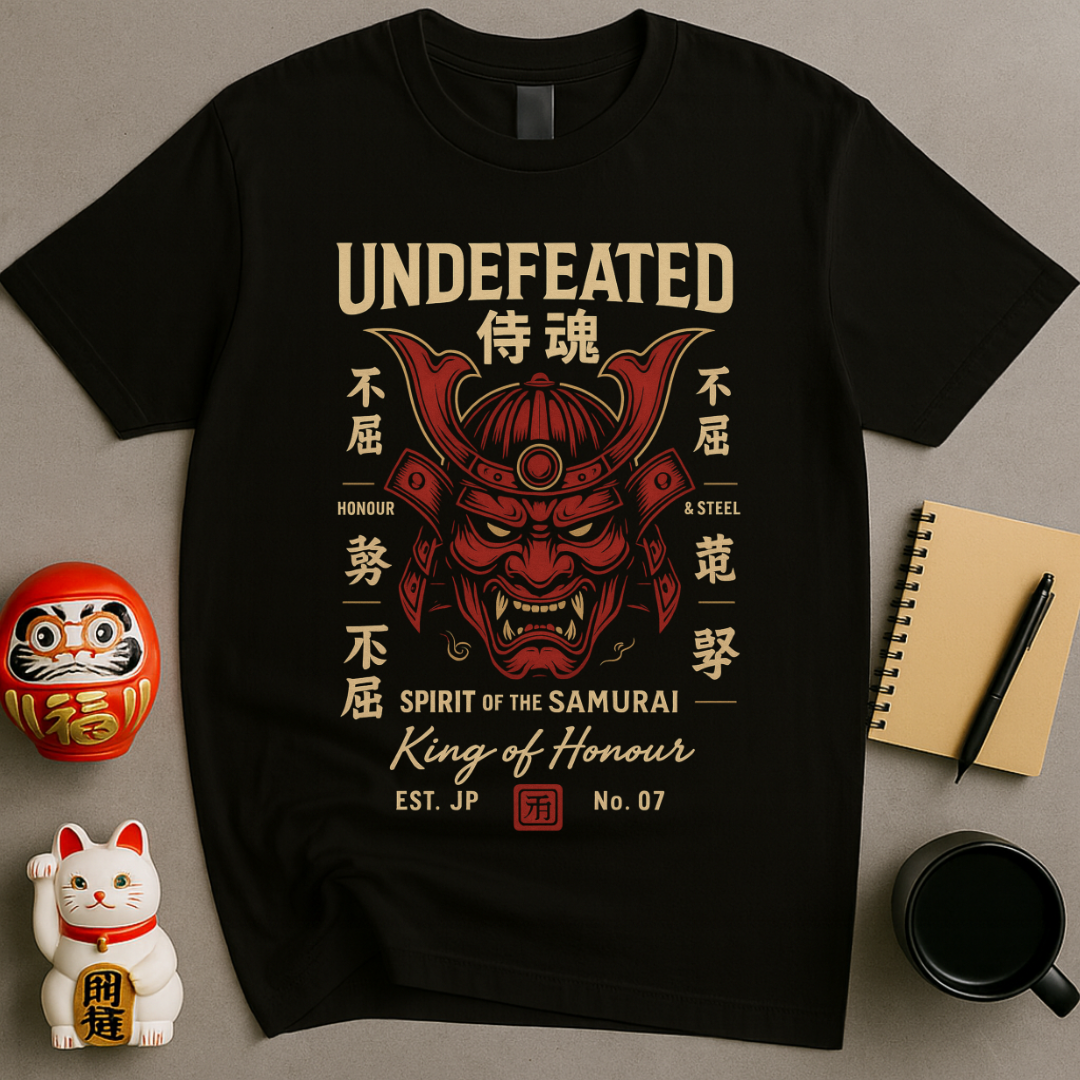 Undefeated Samurai – Spirit of Honour Tee
