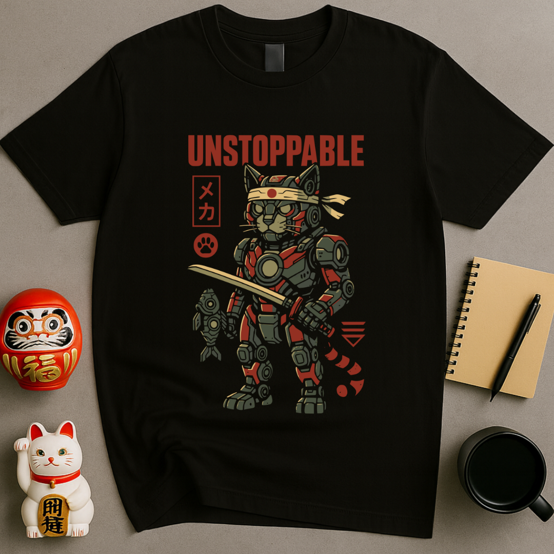 Unstoppable Mecha Cat T-Shirt