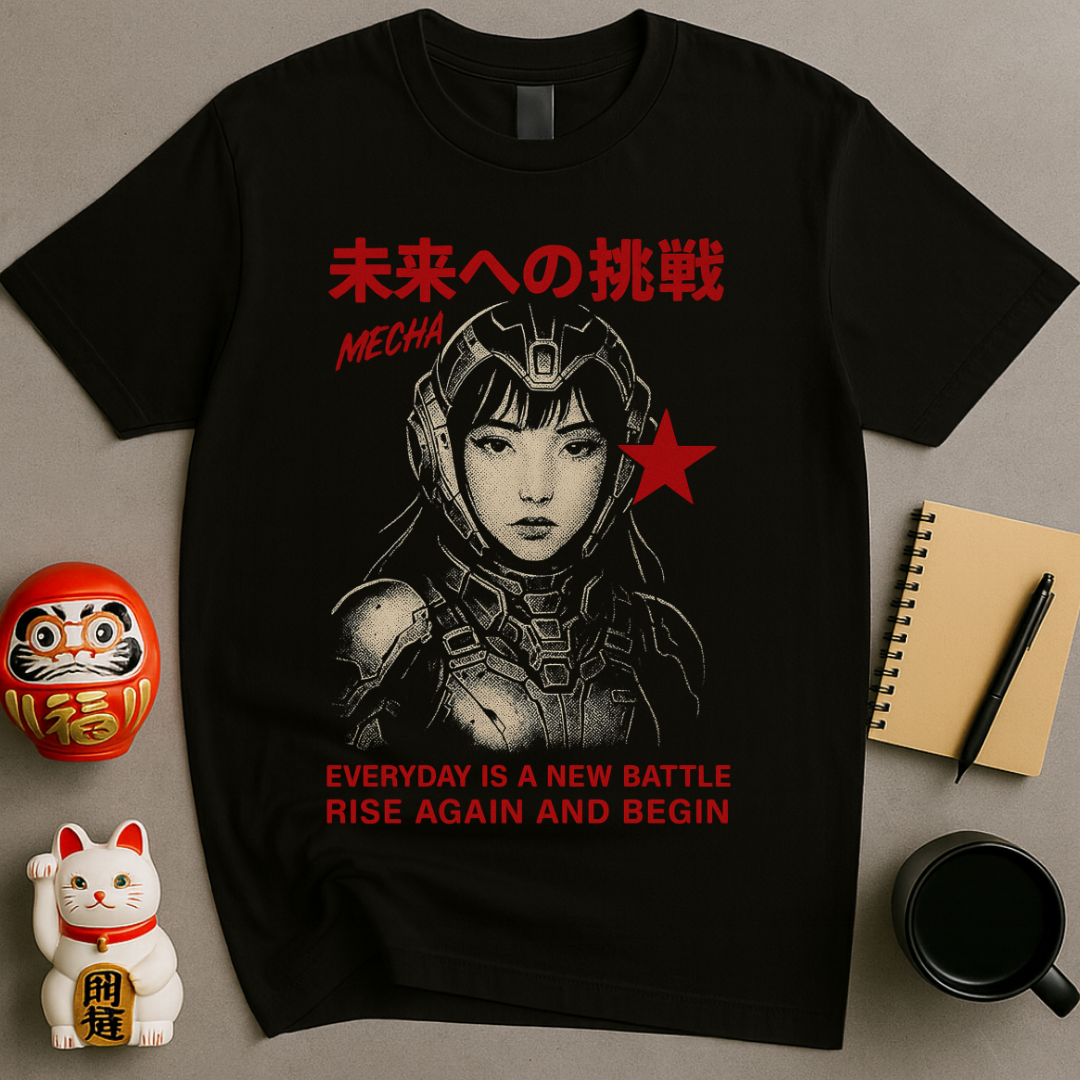 Mecha: Rise Again – Futuristic Warrior Tee