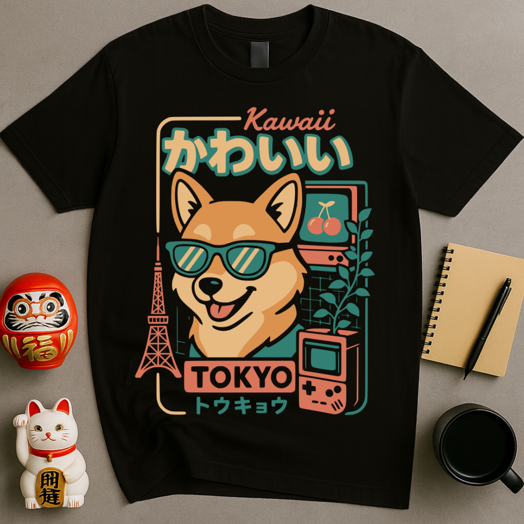 Kawaii Tokyo Shiba T-Shirt