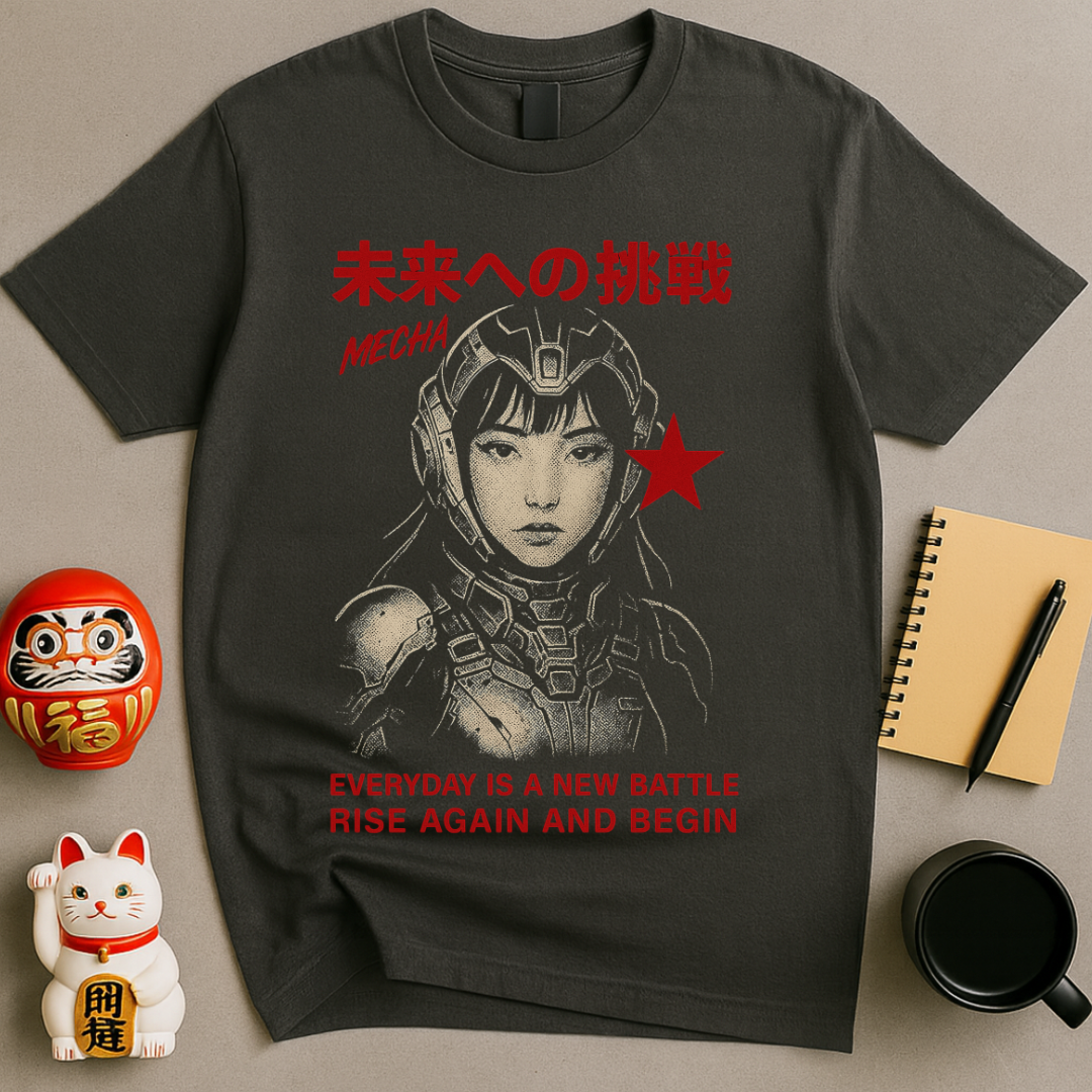 Mecha: Rise Again – Futuristic Warrior Tee