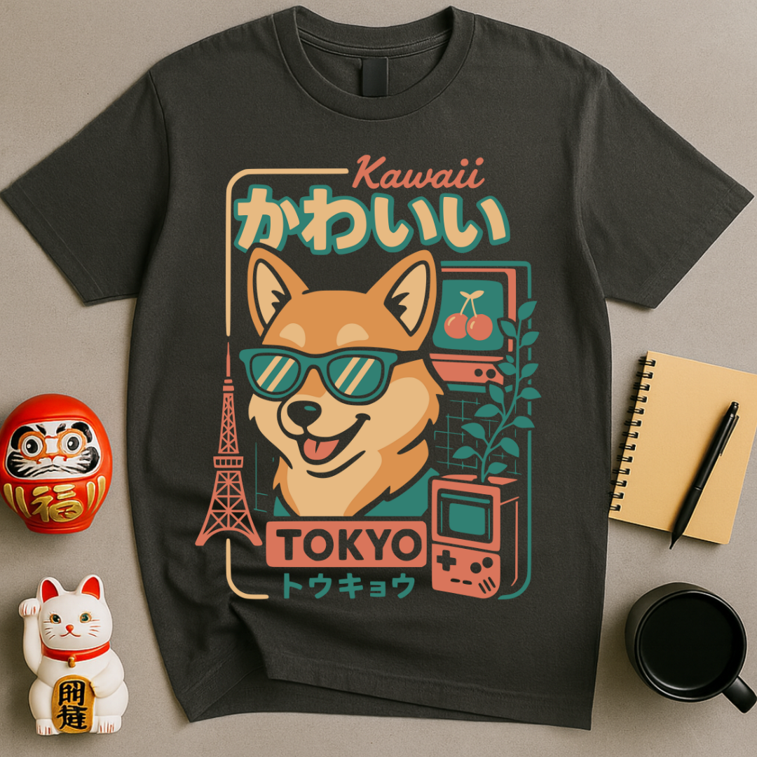 Kawaii Tokyo Shiba T-Shirt