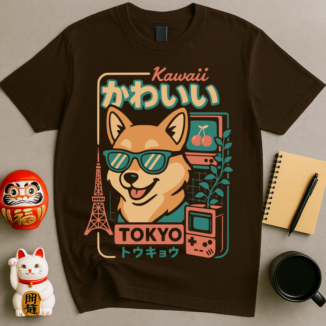 Kawaii Tokyo Shiba T-Shirt