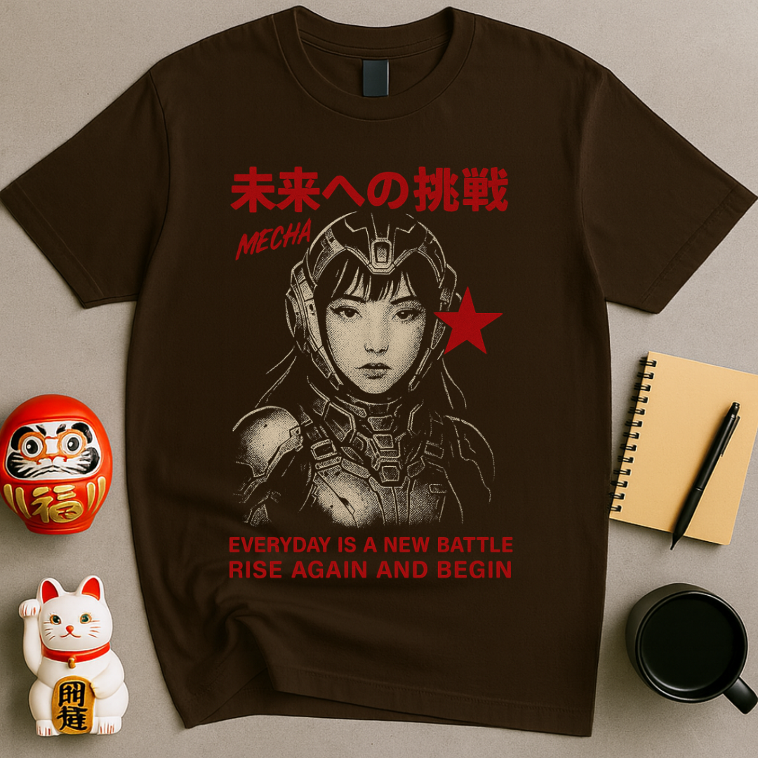 Mecha: Rise Again – Futuristic Warrior Tee