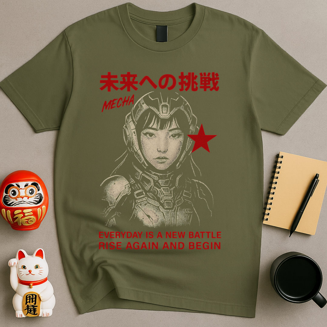 Mecha: Rise Again – Futuristic Warrior Tee