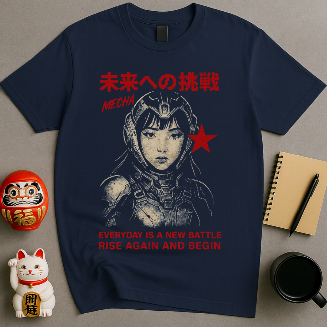 Mecha: Rise Again – Futuristic Warrior Tee