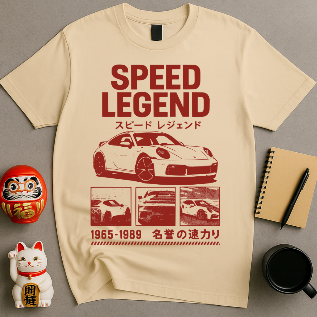 Speed Legend – Retro Japanese Car Tee