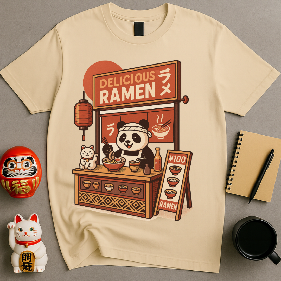 Panda Ramen Stand T-Shirt