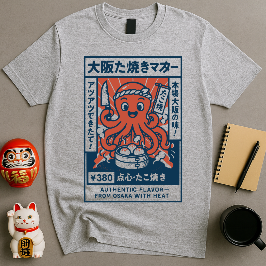 Osaka Octopus – Takoyaki Street Food Tee