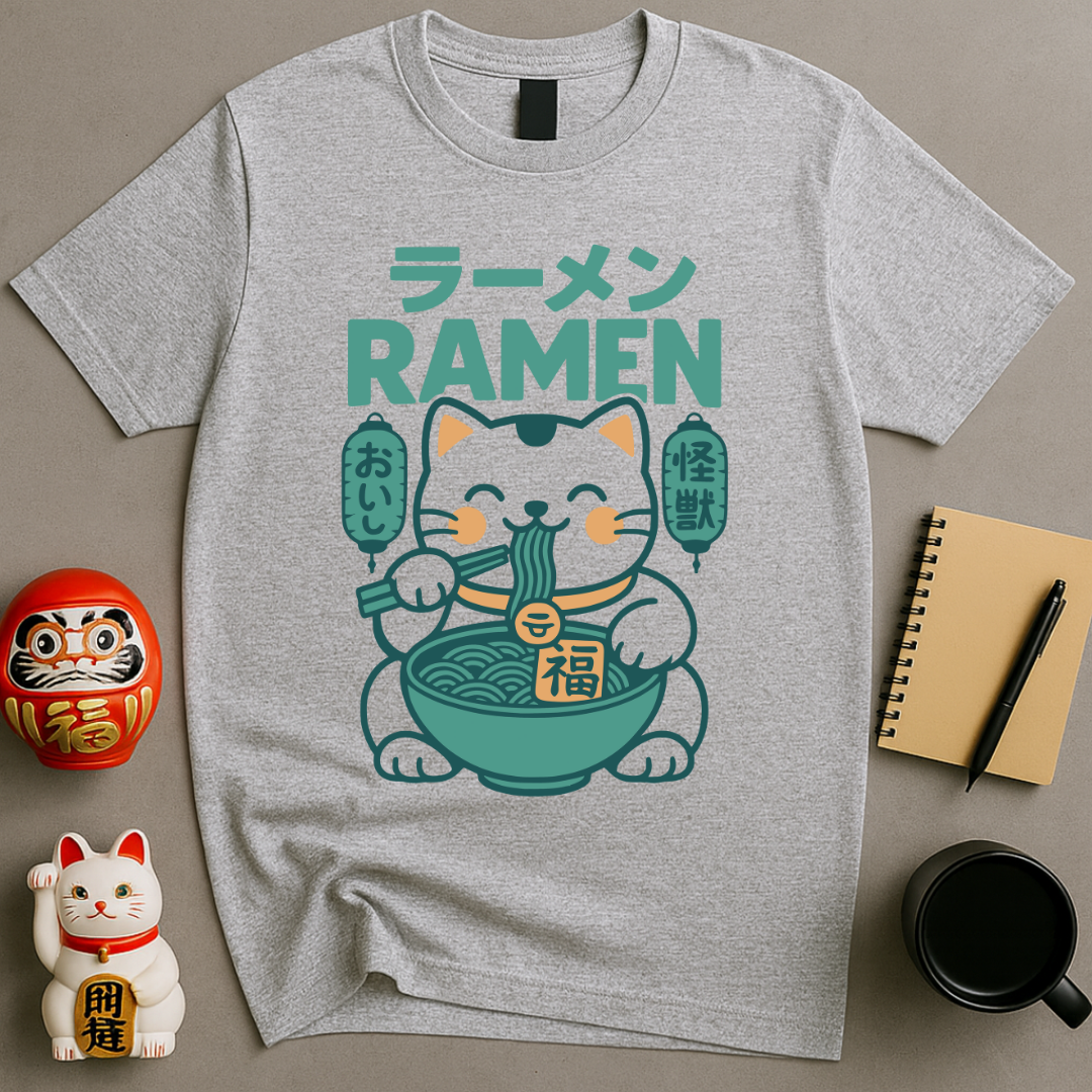 Lucky Cat Ramen T-Shirt