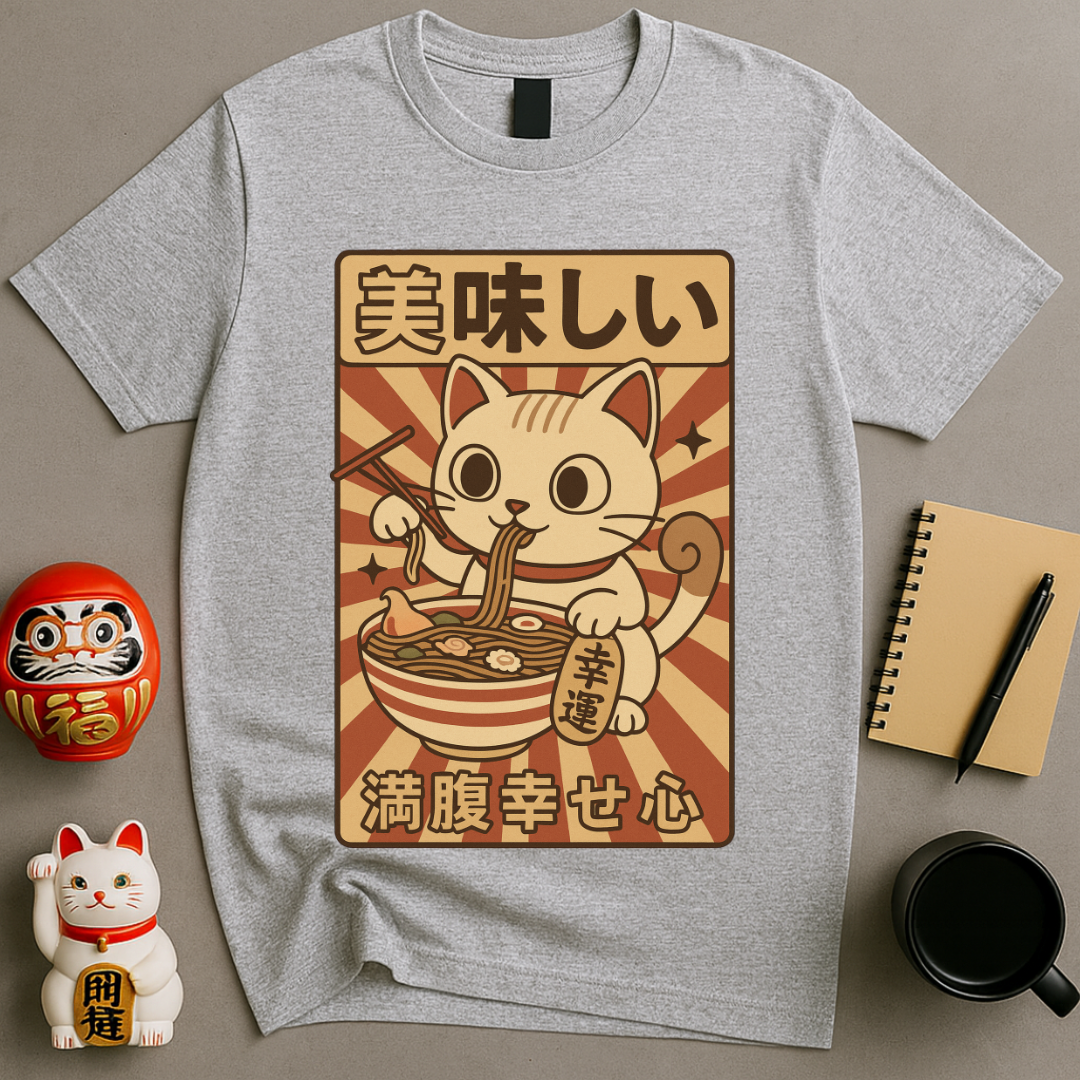 Lucky Cat Ramen T-Shirt