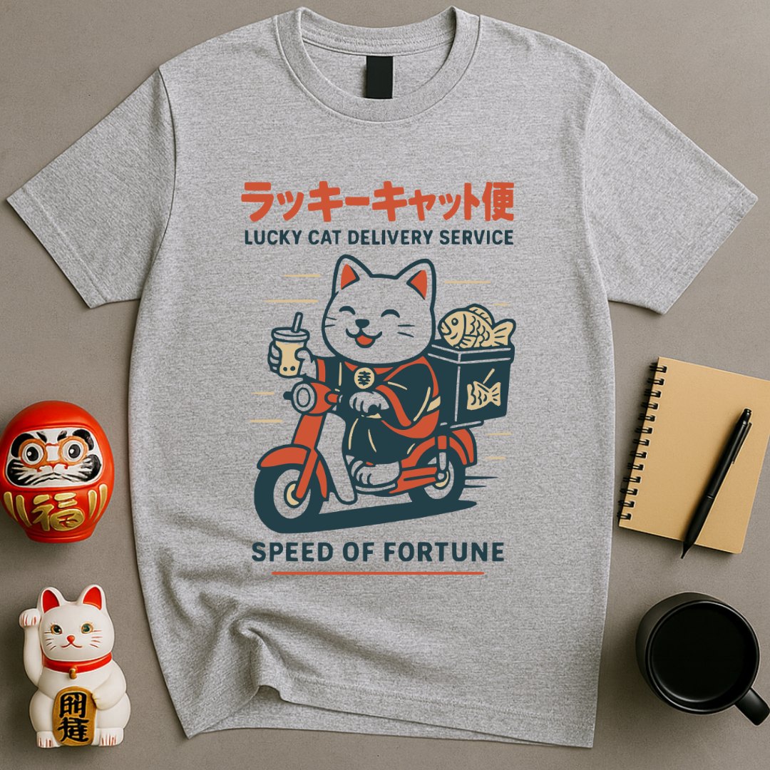 Lucky Cat Delivery T-Shirt