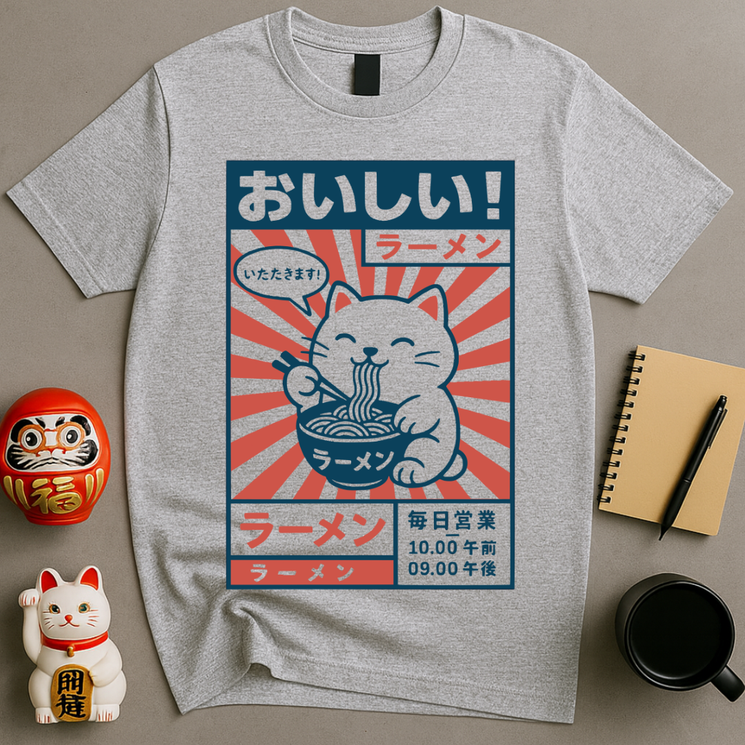 Lucky Cat Ramen T-Shirt