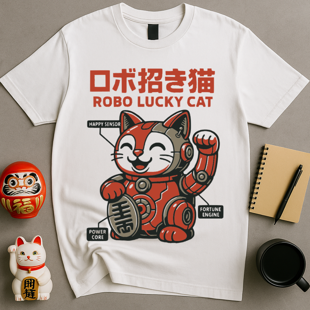 Robo Lucky Cat T-Shirt