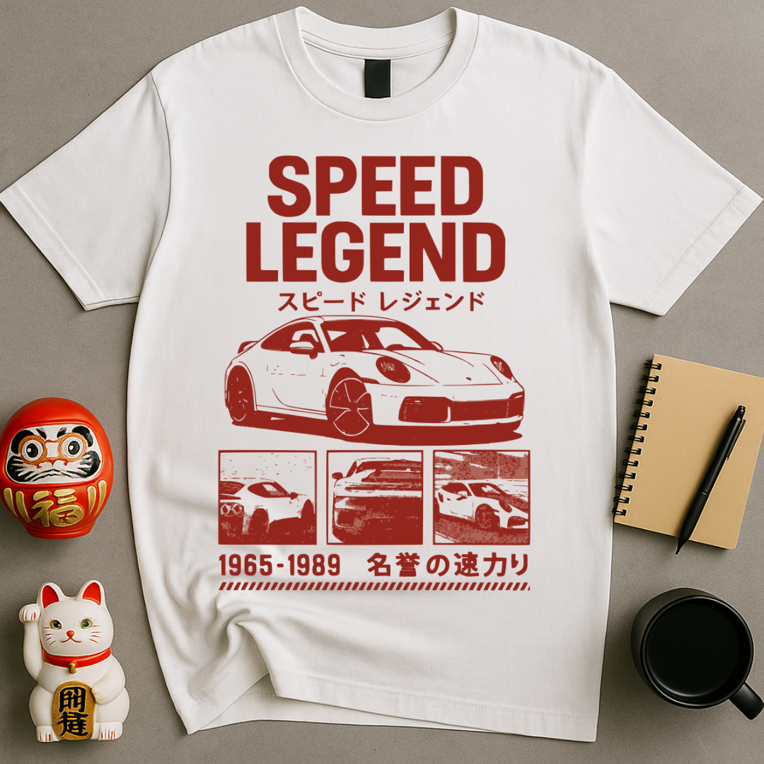 Speed Legend – Retro Japanese Car Tee