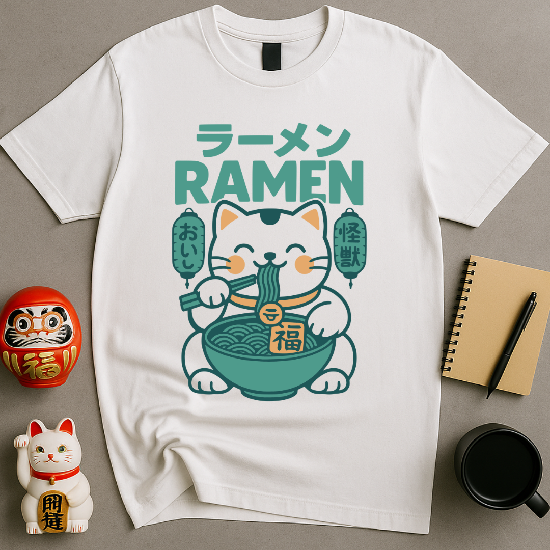 Lucky Cat Ramen T-Shirt