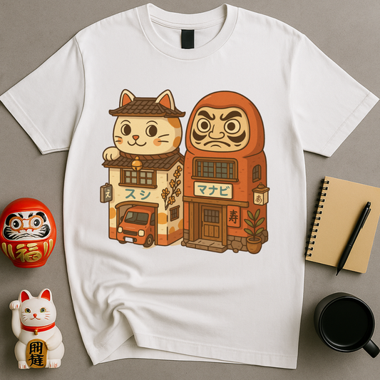 Lucky Cat & Daruma Shops T-Shirt