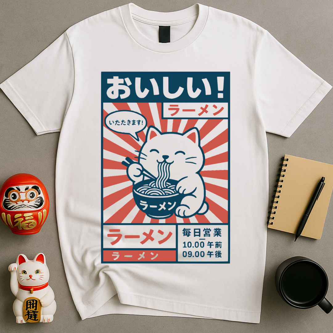 Lucky Cat Ramen T-Shirt