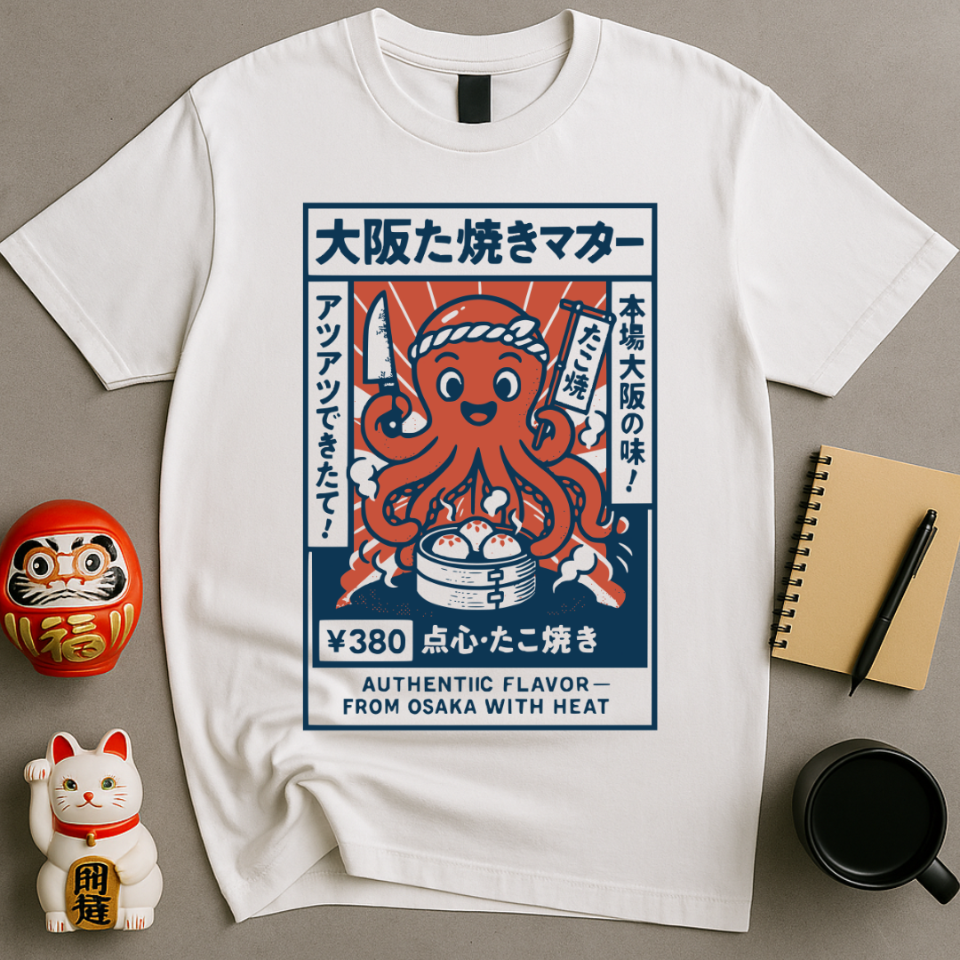 Osaka Octopus – Takoyaki Street Food Tee