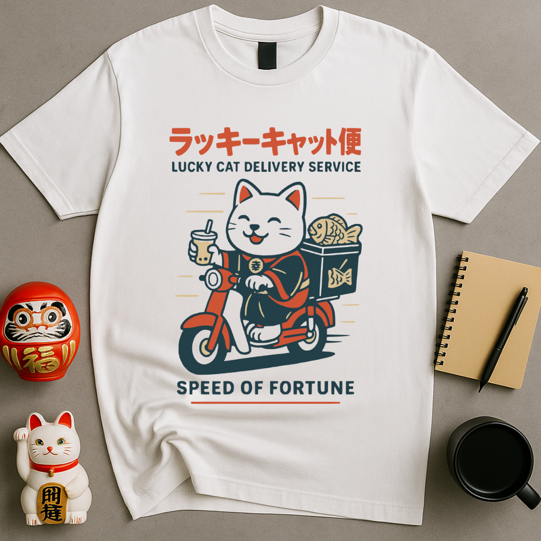 Lucky Cat Delivery T-Shirt
