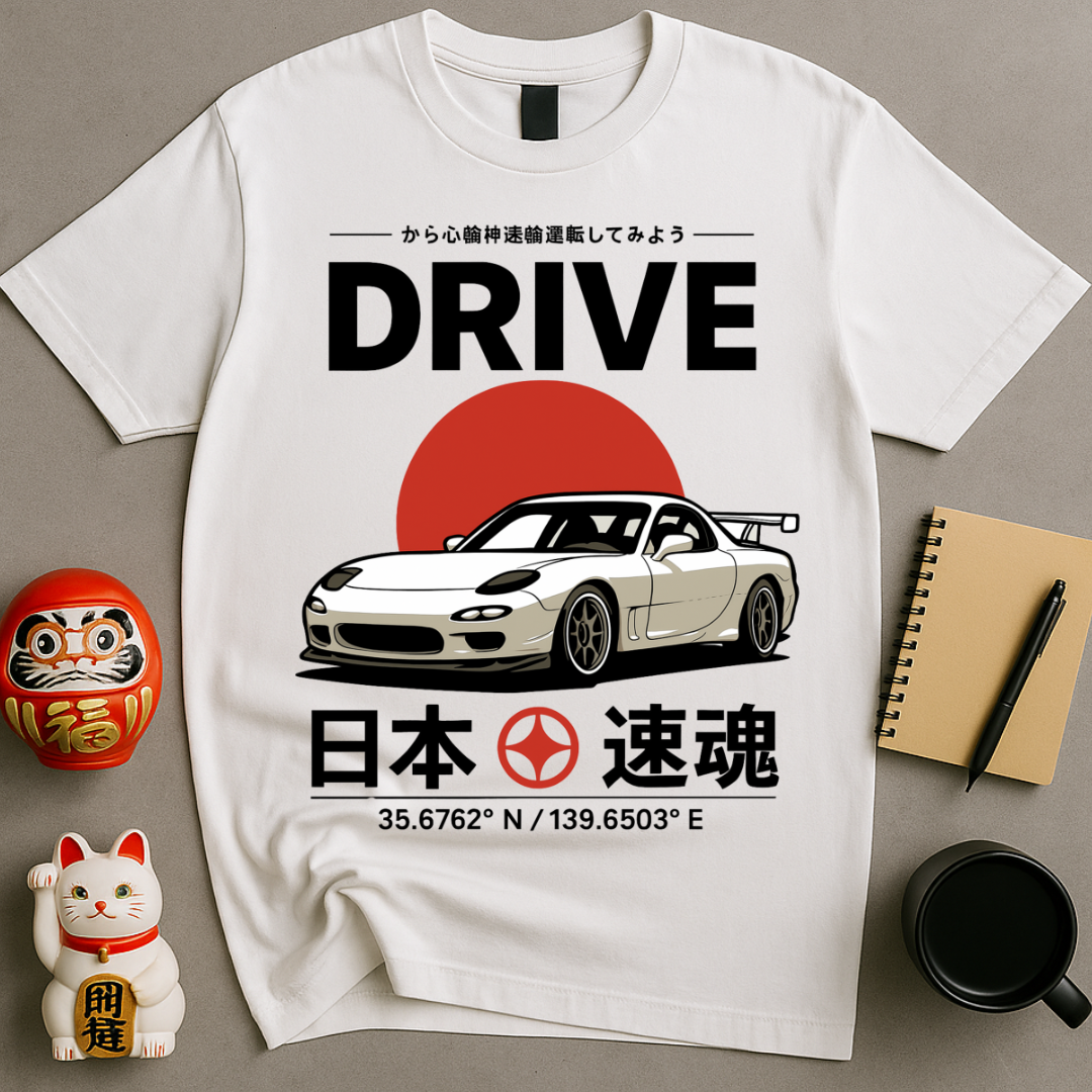 DRIVE JDM Car T-Shirt