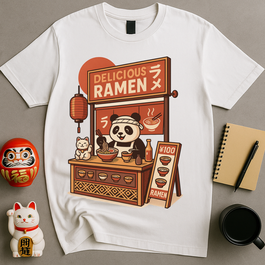 Panda Ramen Stand T-Shirt